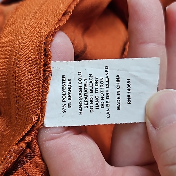 Unique vintage orange plaid wide leg pants Size XS - Picture 9 of 11